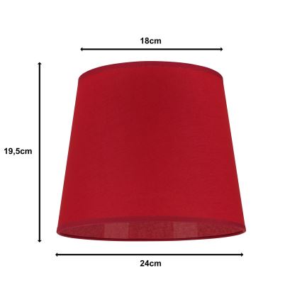 Duolla - Abažūrs galda lampai CLASSIC M E27 d. 24 cm sarkana