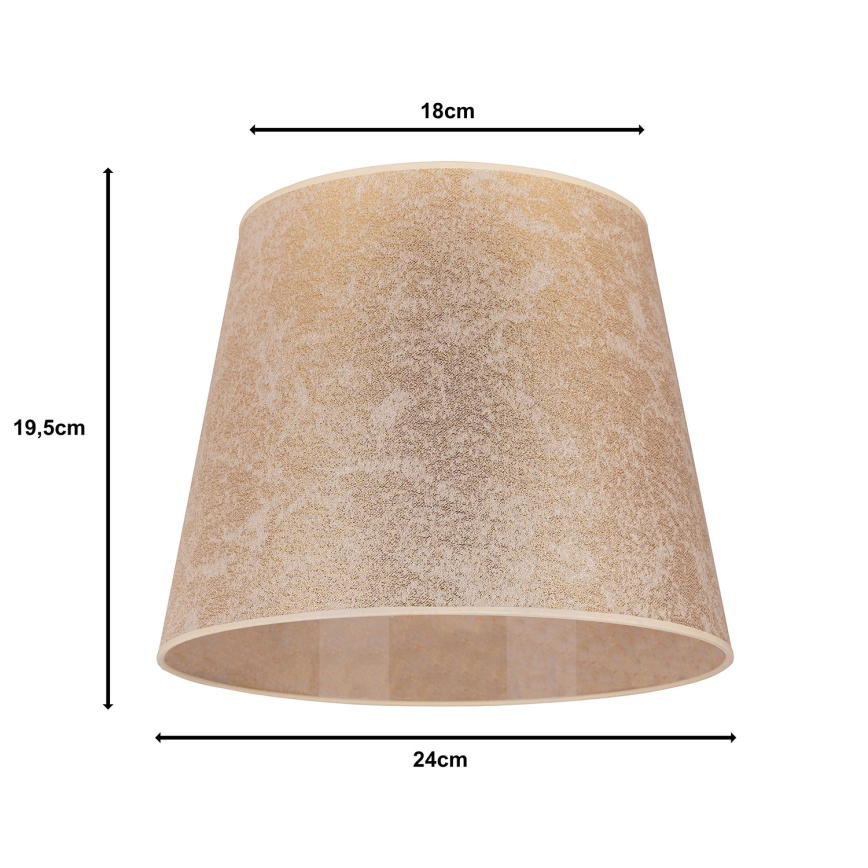 Duolla - Abažūrs galda lampai CLASSIC M E27 d. 24 cm zelta
