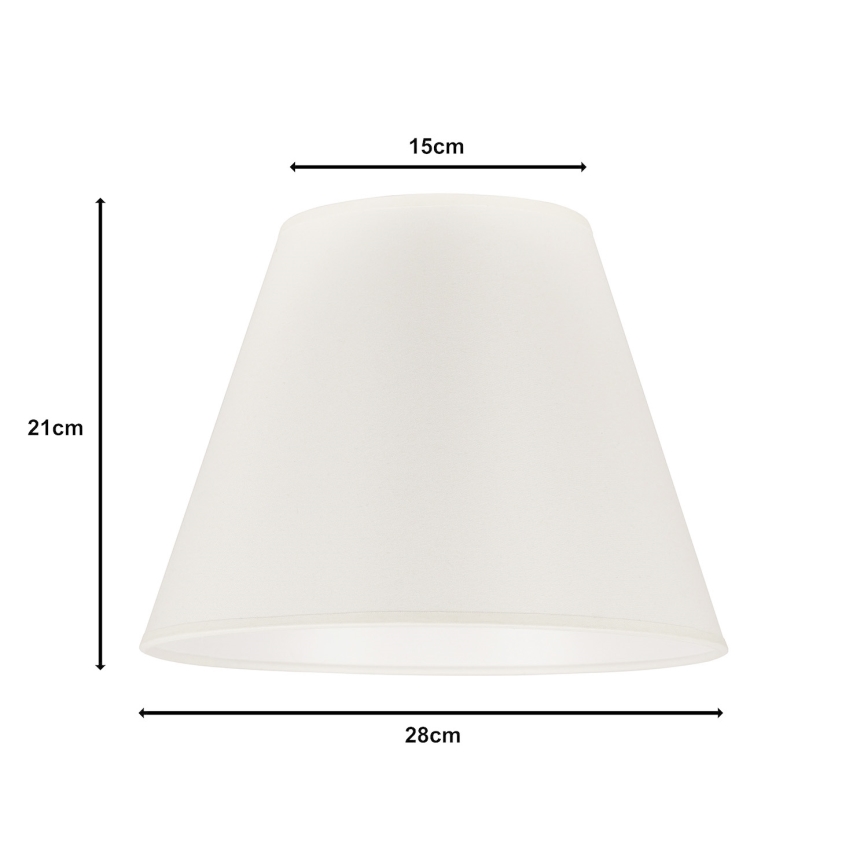 Duolla - Abažūrs galda lampai SOFIA S E27 d. 28 cm bēša