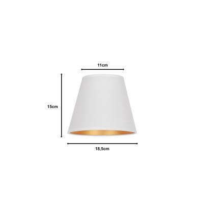 Duolla - Abažūrs galda lampai SOFIA XS E14 d. 18,5 cm balta
