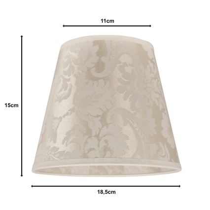 Duolla - Abažūrs galda lampai SOFIA XS E14 d. 18,5 cm bēša