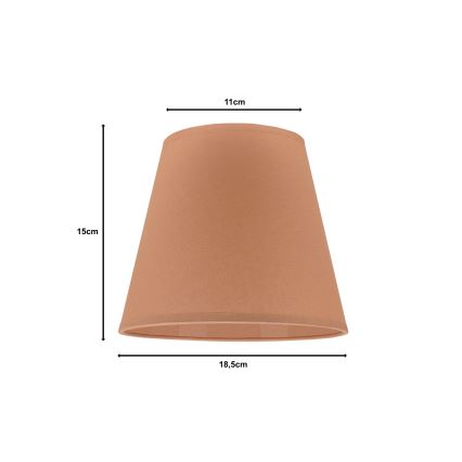 Duolla - Abažūrs galda lampai SOFIA XS E14 d. 18,5 cm brūna