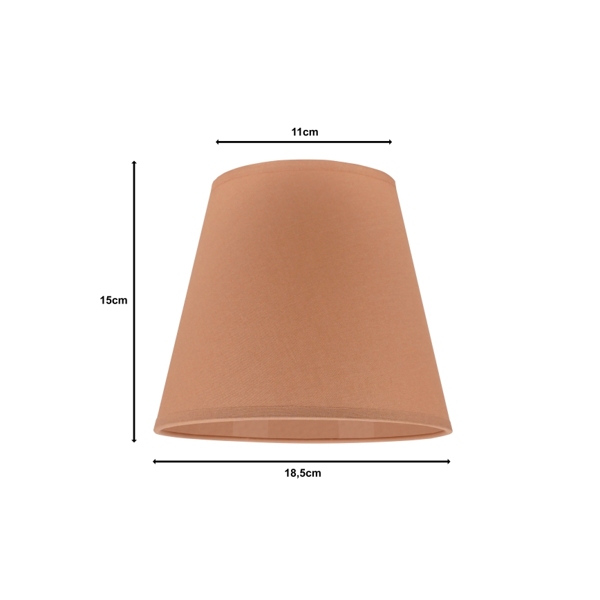Duolla - Abažūrs galda lampai SOFIA XS E14 d. 18,5 cm brūna