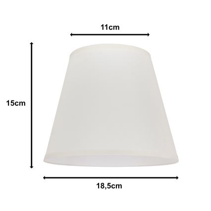 Duolla - Abažūrs galda lampai SOFIA XS E14 d. 18,5 cm krēmkrāsa