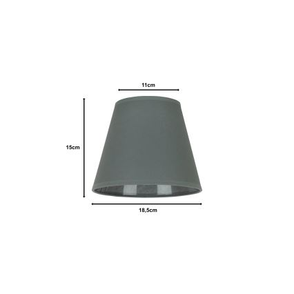 Duolla - Abažūrs galda lampai SOFIA XS E14 d. 18,5 cm pelēka