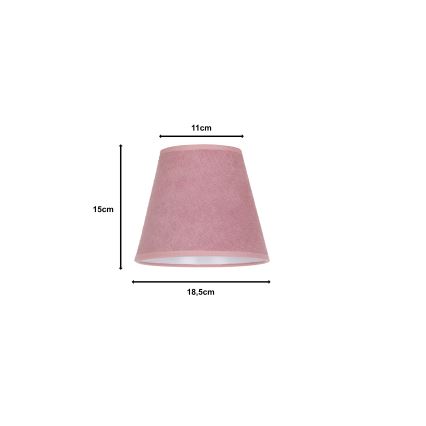 Duolla - Abažūrs galda lampai SOFIA XS E14 d. 18,5 cm rozā