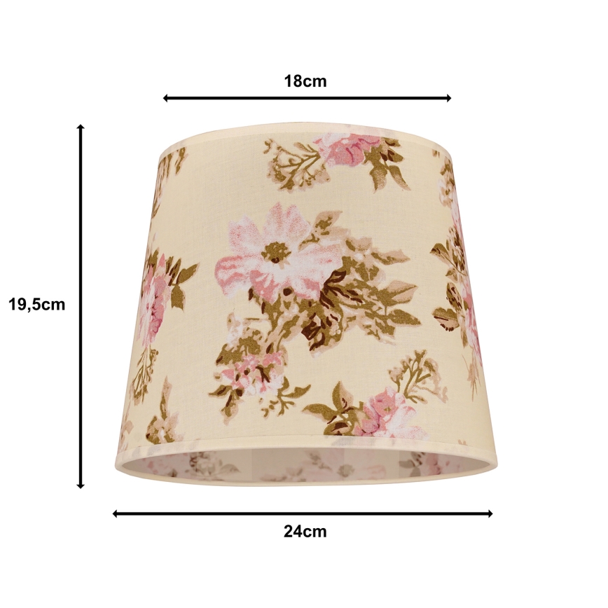 Duolla - Abažūrs galda lampai SOFIA XS E14 d. 18,5 cm roze