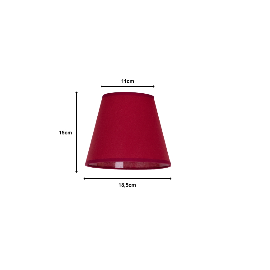 Duolla - Abažūrs galda lampai SOFIA XS E14 d. 18,5 cm sarkana