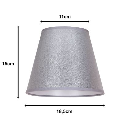 Duolla - Abažūrs galda lampai SOFIA XS E14 d. 18,5 cm sudraba