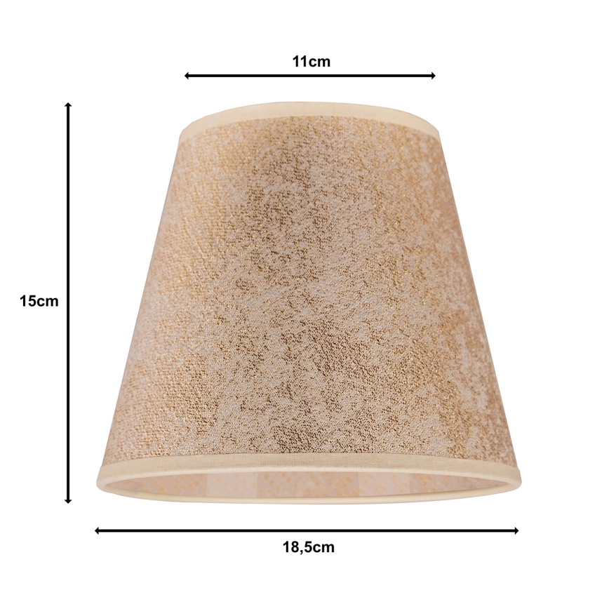 Duolla - Abažūrs galda lampai SOFIA XS E14 d. 18,5 cm zelta