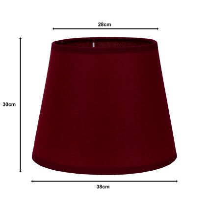 Duolla - Abažūrs grīdas lampai CLASSIC L E27 d. 38 cm bordo