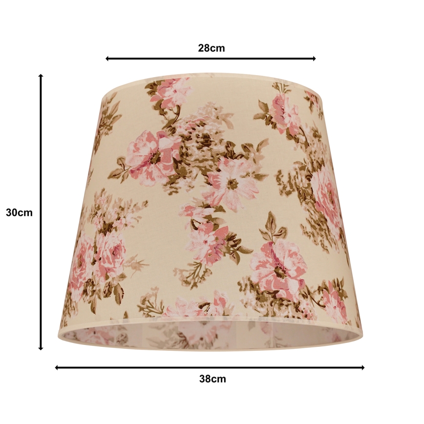 Duolla - Abažūrs grīdas lampai CLASSIC L E27 d. 38 cm roze