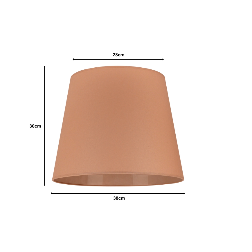 Duolla - Abažūrs grīdas stāvlampai CLASSIC L E27 d. 38 cm brūna