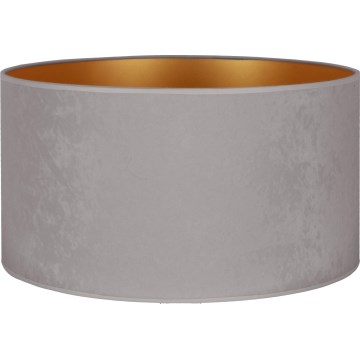 Duolla - Abažūrs grīdas stāvlampai VELVET E27 d. 35 cm pelēka/zelta