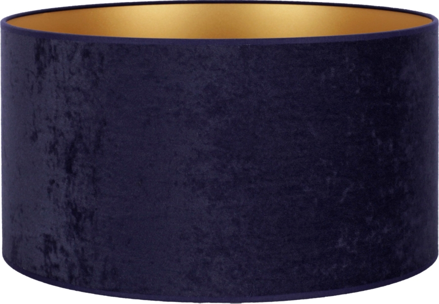 Duolla - Abažūrs grīdas stāvlampai VELVET E27 d. 35 cm zila/zelta