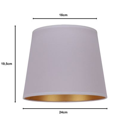 Duolla - Abažūrs priekš galda lampa CLASSIC M E27 d. 24 cm pelēka