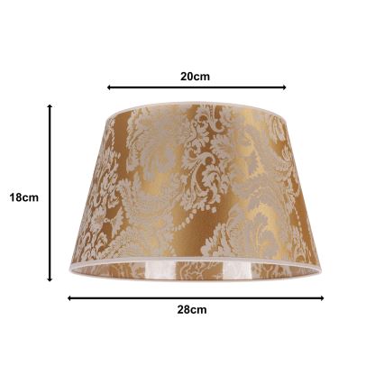 Duolla - Abažūrs priekš galda lampa CONE M E27 d. 28 cm zelta