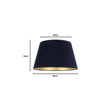 Duolla - Abažūrs priekš galda lampa CONE M E27 d. 28 cm zila
