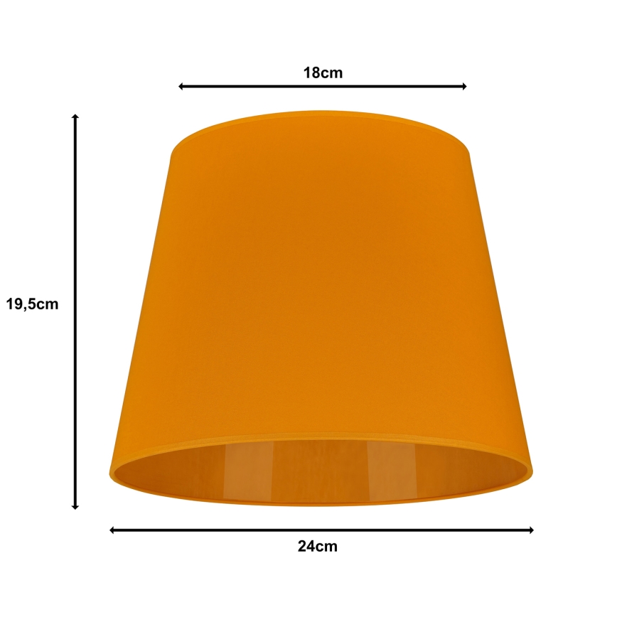 Duolla - Abažūrs priekš galda lampas CLASSIC M E27 d. 24 cm dzeltena