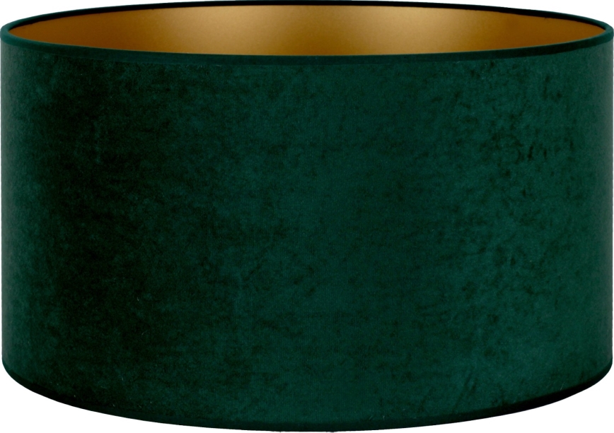 Duolla - Abažūrs VELVET E27 d. 35 cm zaļa/zelta