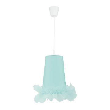 Duolla - Bērnu lustra ar auklu BALLET 1xE27/40W/230V d. 21 cm zila