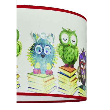 Duolla - Bērnu lustra ar auklu OWL 1xE27/15W/230V d. 35 cm