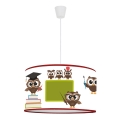 Duolla - Bērnu lustra ar auklu OWLS MULTI 1xE27/15W/230V d. 35 cm