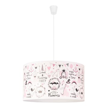 Duolla - Bērnu lustra ar auklu PRINT M 1xE27/40W/230V d. 35 cm pasaka