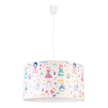 Duolla - Bērnu lustra ar auklu PRINT M 1xE27/40W/230V d. 35 cm princeses