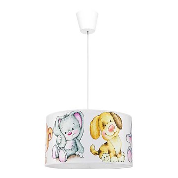 Duolla - Bērnu lustra ar auklu SWEET BEARS 1xE27/40W/230V d. 35 cm