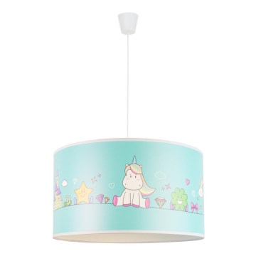 Duolla - Bērnu lustra ar auklu UNICORN 1xE27/15W/230V d. 35 cm