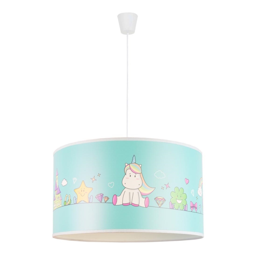 Duolla - Bērnu lustra ar auklu UNICORN 1xE27/15W/230V d. 35 cm