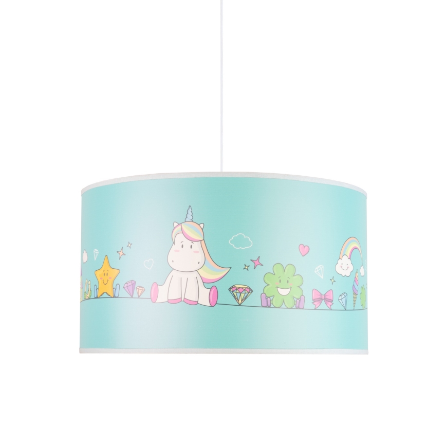 Duolla - Bērnu lustra ar auklu UNICORN 1xE27/15W/230V d. 35 cm