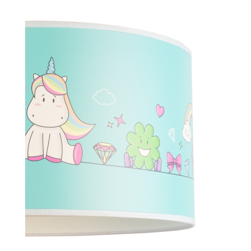 Duolla - Bērnu lustra ar auklu UNICORN 1xE27/15W/230V d. 35 cm