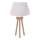 Duolla - Galda lampa BOUCLE 1xE27/15W/230V d. 28 cm balta/koks