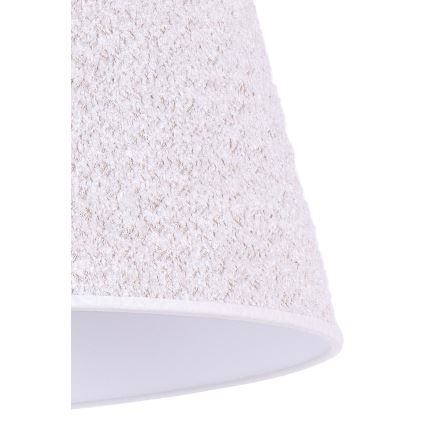 Duolla - Galda lampa BOUCLE 1xE27/15W/230V d. 28 cm balta/koks