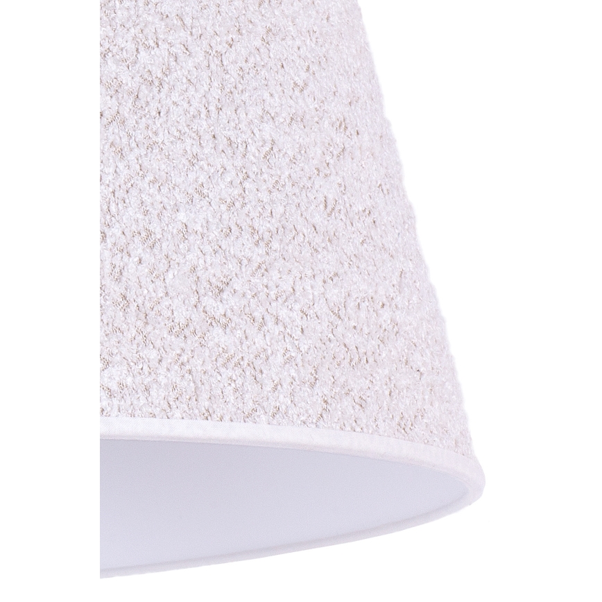 Duolla - Galda lampa BOUCLE 1xE27/15W/230V d. 28 cm balta/koks