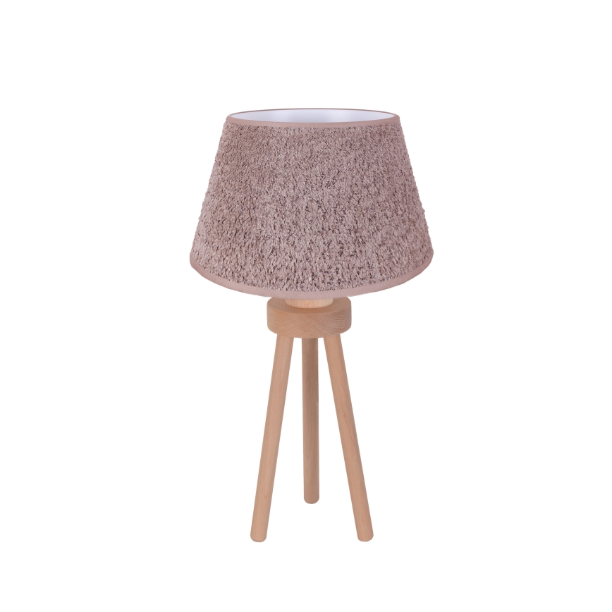 Duolla - Galda lampa BOUCLE 1xE27/15W/230V d. 28 cm brūna/koks