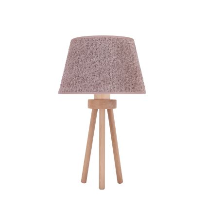 Duolla - Galda lampa BOUCLE 1xE27/15W/230V d. 28 cm brūna/koks