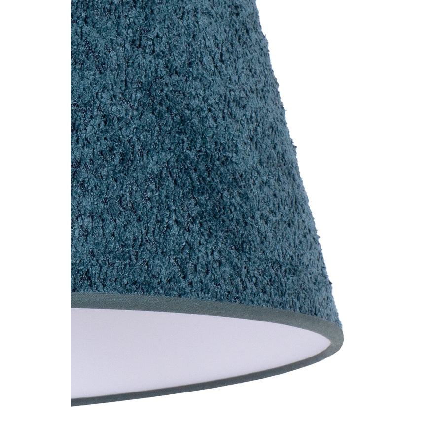 Duolla - Galda lampa BOUCLE 1xE27/15W/230V d. 28 cm tirkīza/koks