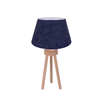 Duolla - Galda lampa BOUCLE 1xE27/15W/230V d. 28 cm zila/koks