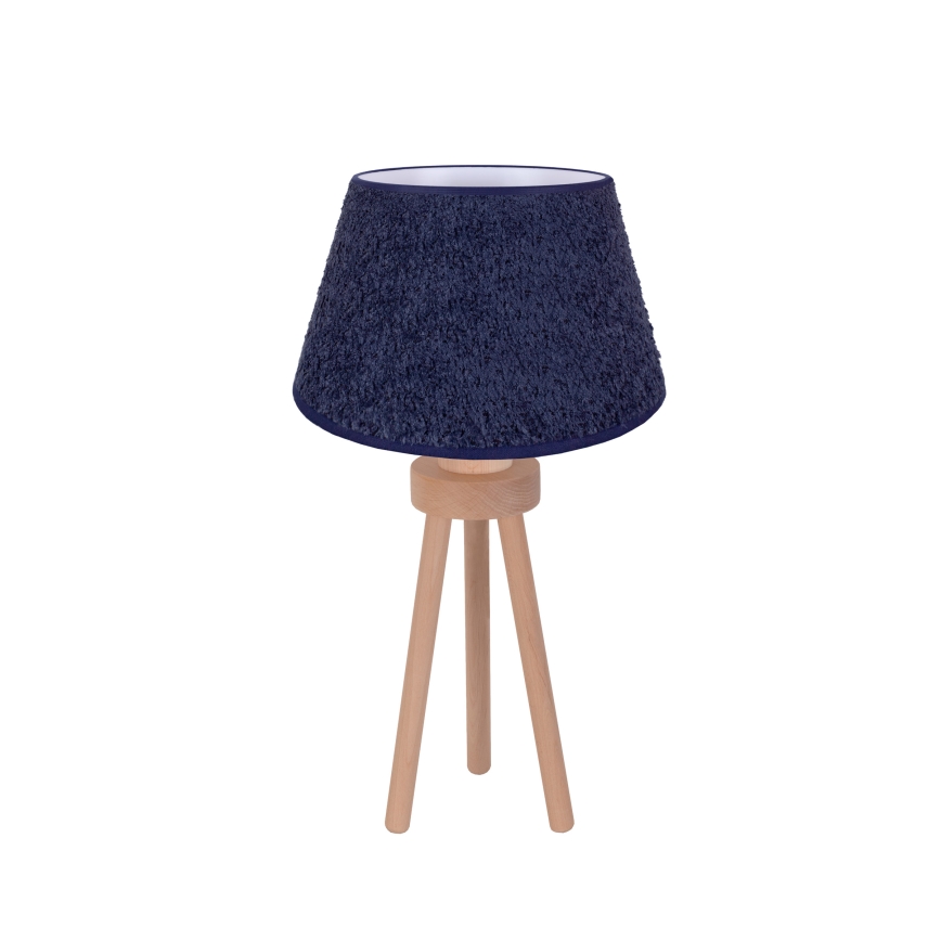 Duolla - Galda lampa BOUCLE 1xE27/15W/230V d. 28 cm zila/koks
