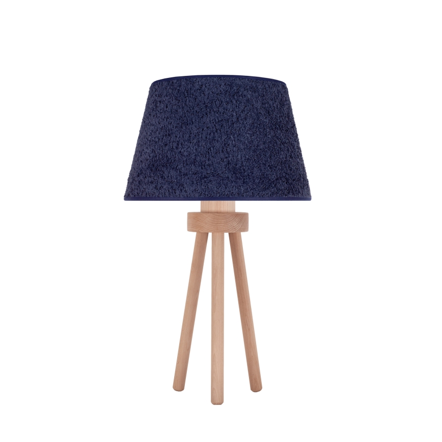 Duolla - Galda lampa BOUCLE 1xE27/15W/230V d. 28 cm zila/koks