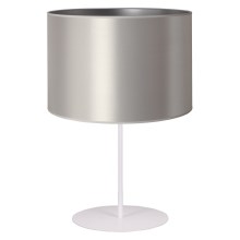 Duolla - Galda lampa CANNES 1xE14/15W/230V 20 cm sudraba/balta