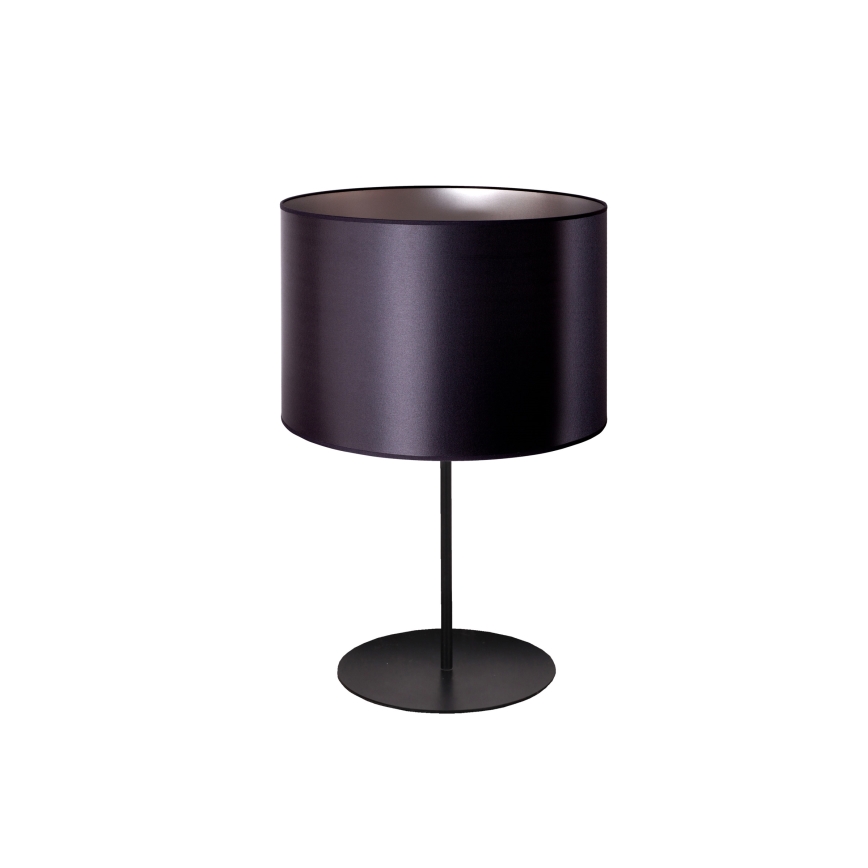 Duolla - Galda lampa CANNES 1xE14/15W/230V d. 20 cm melna/sudraba