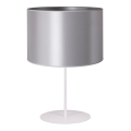 Duolla - Galda lampa CANNES 1xE14/15W/230V d. 20 cm sudraba/balta