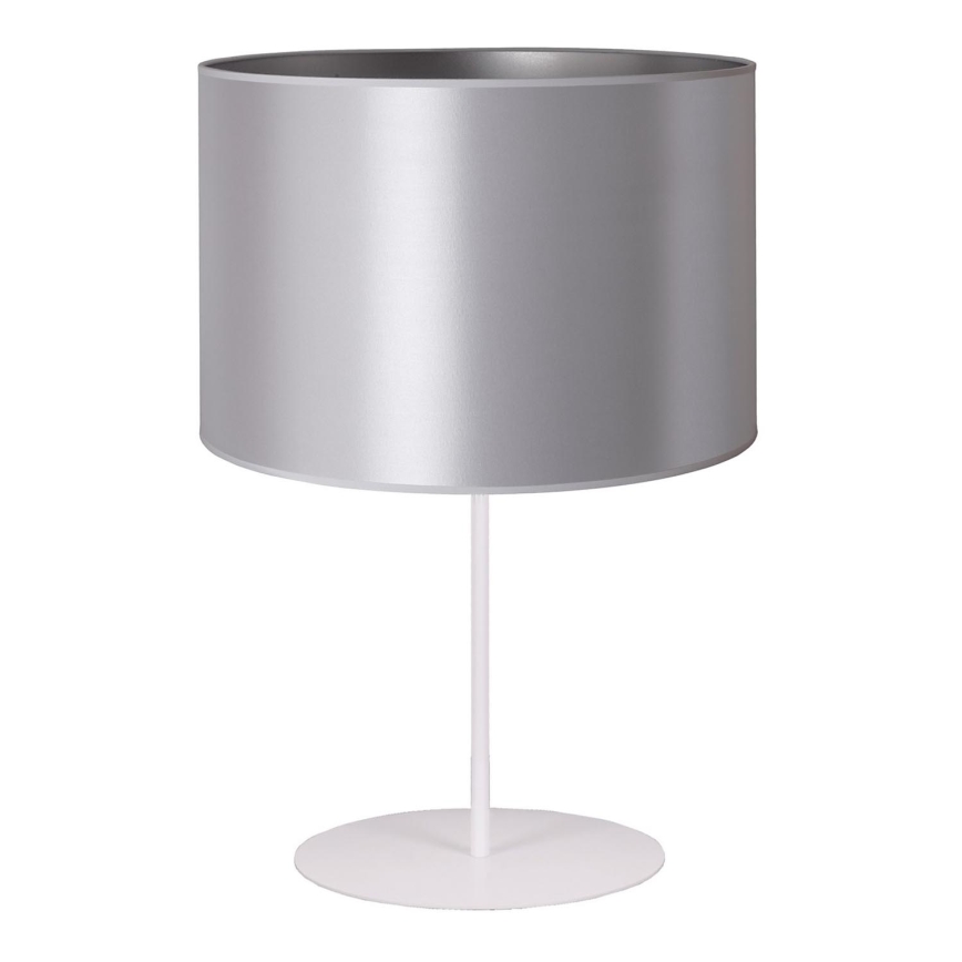 Duolla - Galda lampa CANNES 1xE14/15W/230V d. 20 cm sudraba/balta