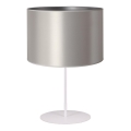 Duolla - Galda lampa CANNES 1xE14/15W/230V d. 20 cm sudraba/balta