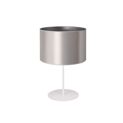 Duolla - Galda lampa CANNES 1xE14/15W/230V d. 20 cm sudraba/balta