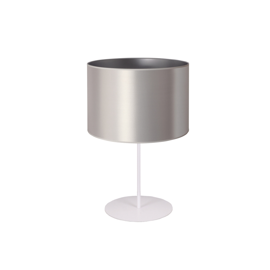 Duolla - Galda lampa CANNES 1xE14/15W/230V d. 20 cm sudraba/balta